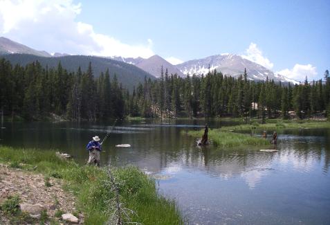 Fly Fishing on a Colorado Lake