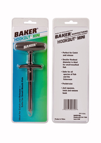 Baker Original Hookout Zinc Fishing Fish Hook Remover Catch & Release Tool