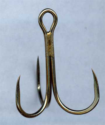 treble barbless hook