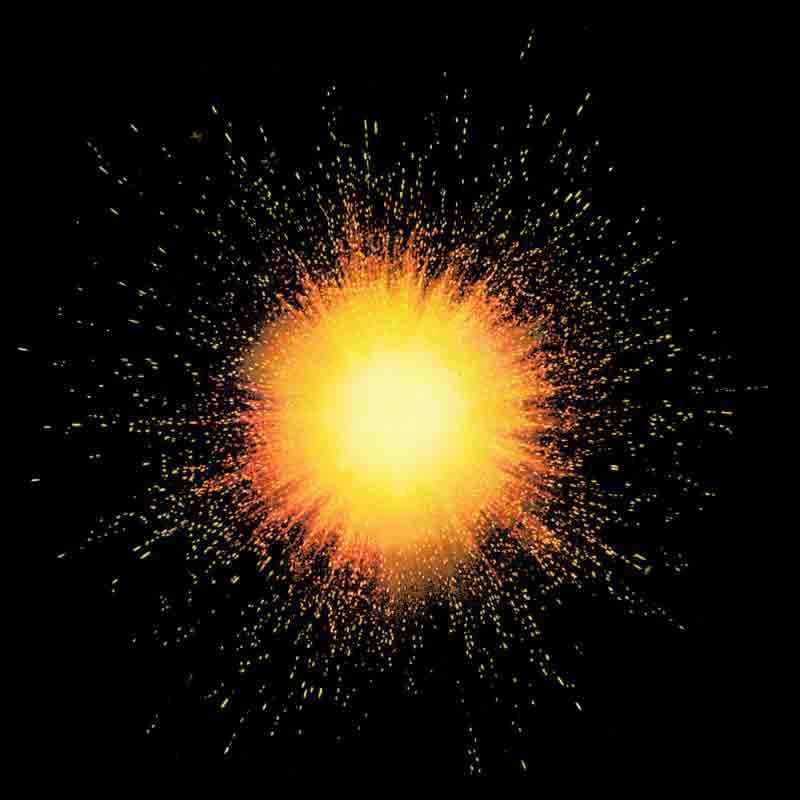Artist's rendition of the moment of the 