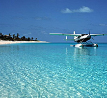Seaplane in the Bahamas