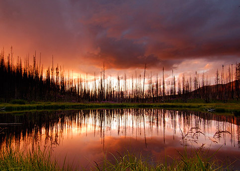 Trappers Lake at sunset