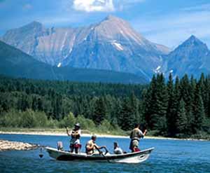 Scene of Westslope Lake, Canada